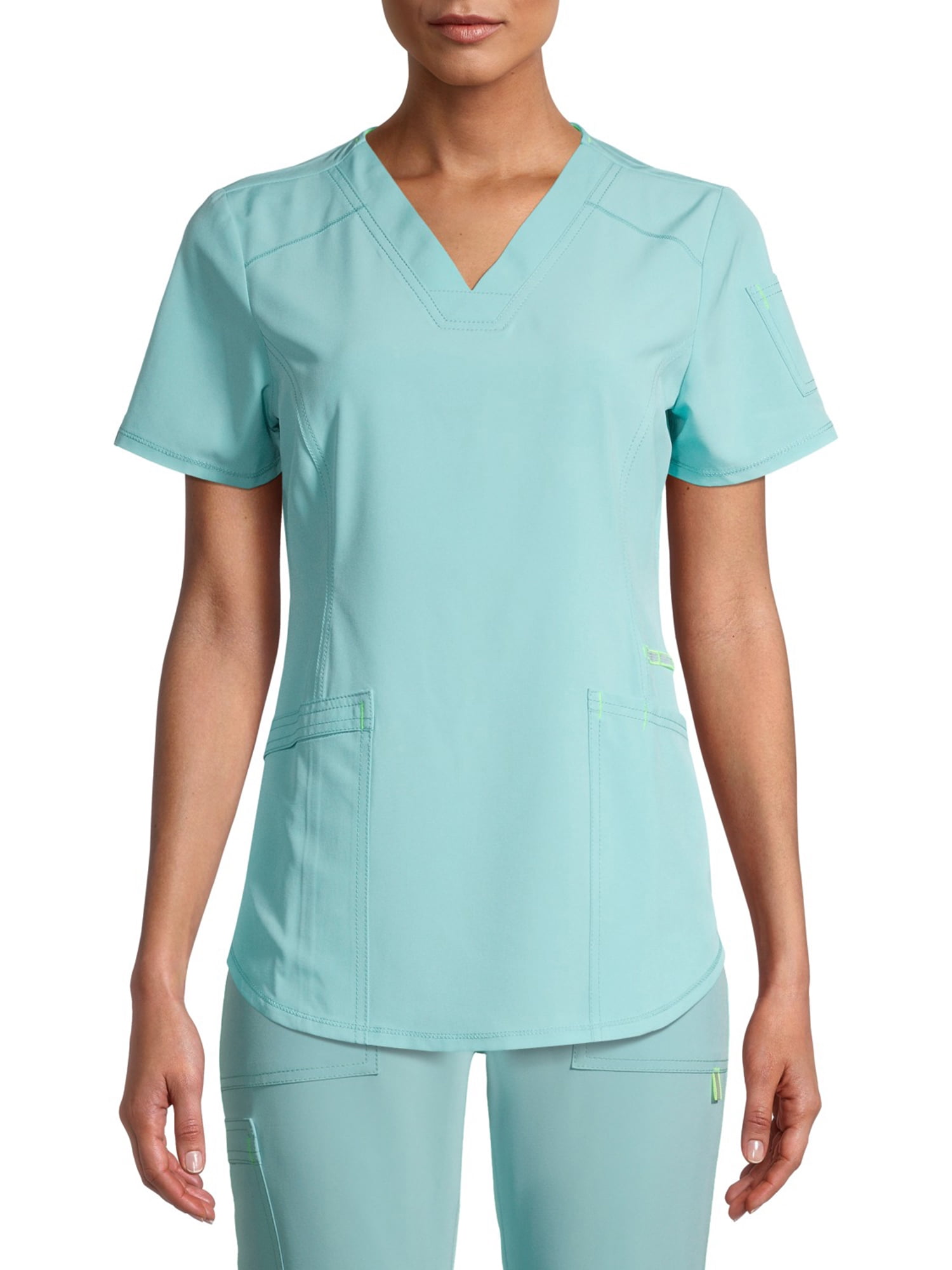 Scrubstar Women's Seasonal Solid Active VNeck Scrub Top