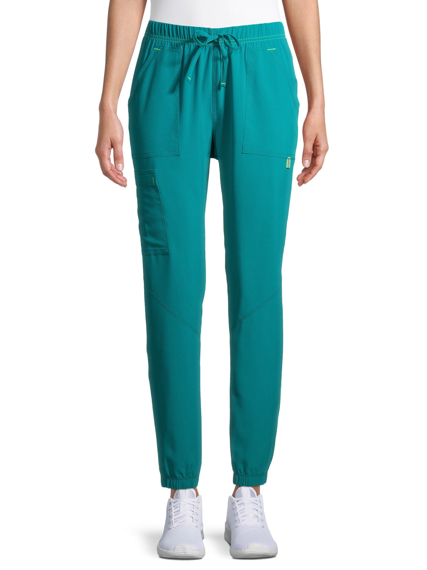 Scrubstar Women's Seasonal Solid Contrast Jogger Scrub Pants