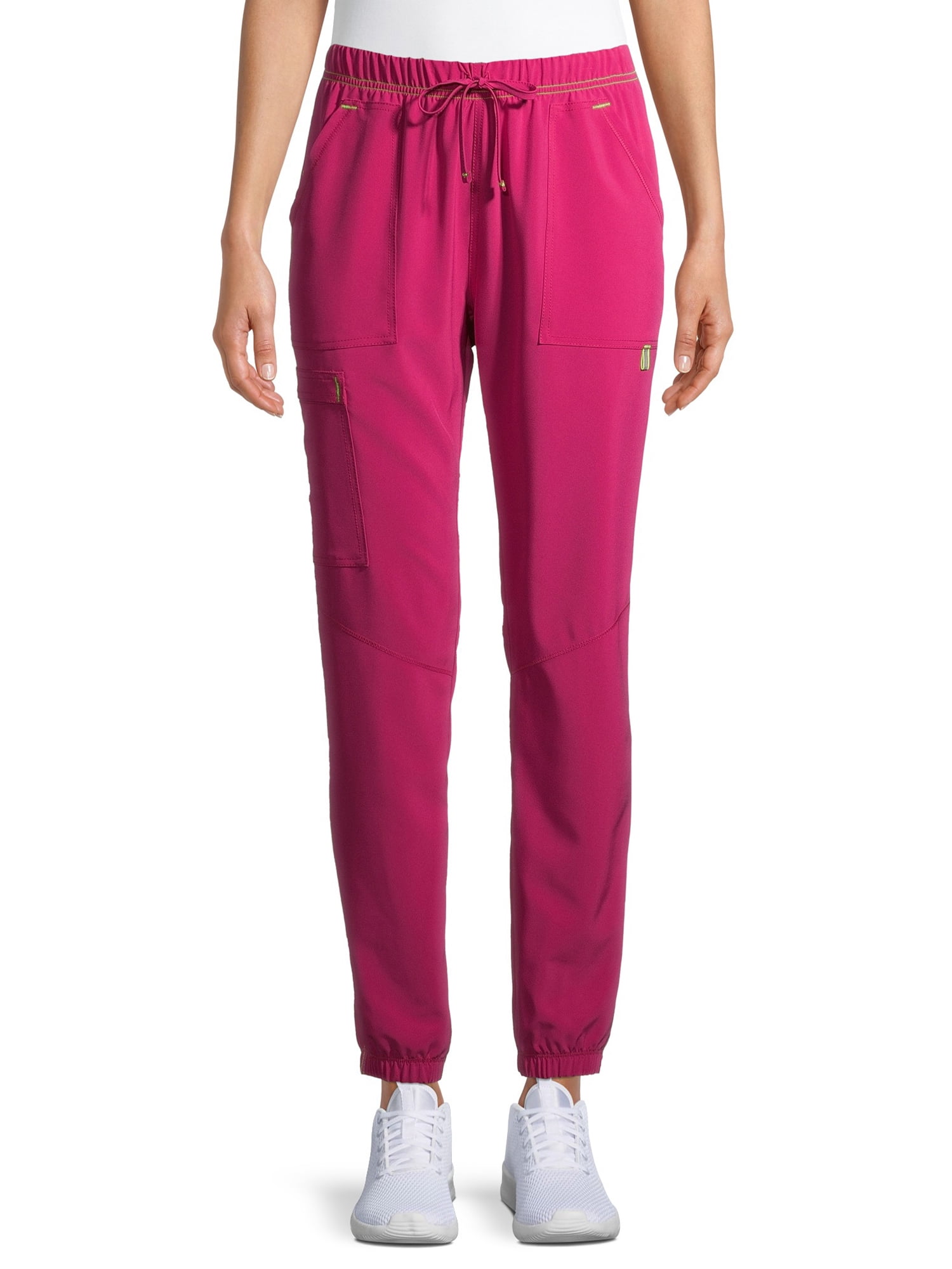 Scrubstar Women's Seasonal Solid Contrast Jogger Scrub Pants