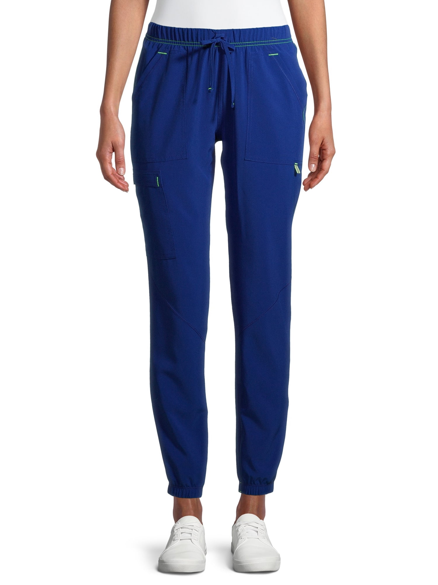 Scrubstar Women's Seasonal Solid Contrast Jogger Scrub Pants