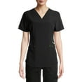 thumbnail image 1 of Scrubstar Women's Seasonal Solid Contrast V-Neck Scrub Top, 1 of 6
