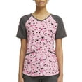 thumbnail image 1 of Scrubstar Women's "Sentimental Hearts" V-Neck Print Scrub Top WM12T751GB, 1 of 6