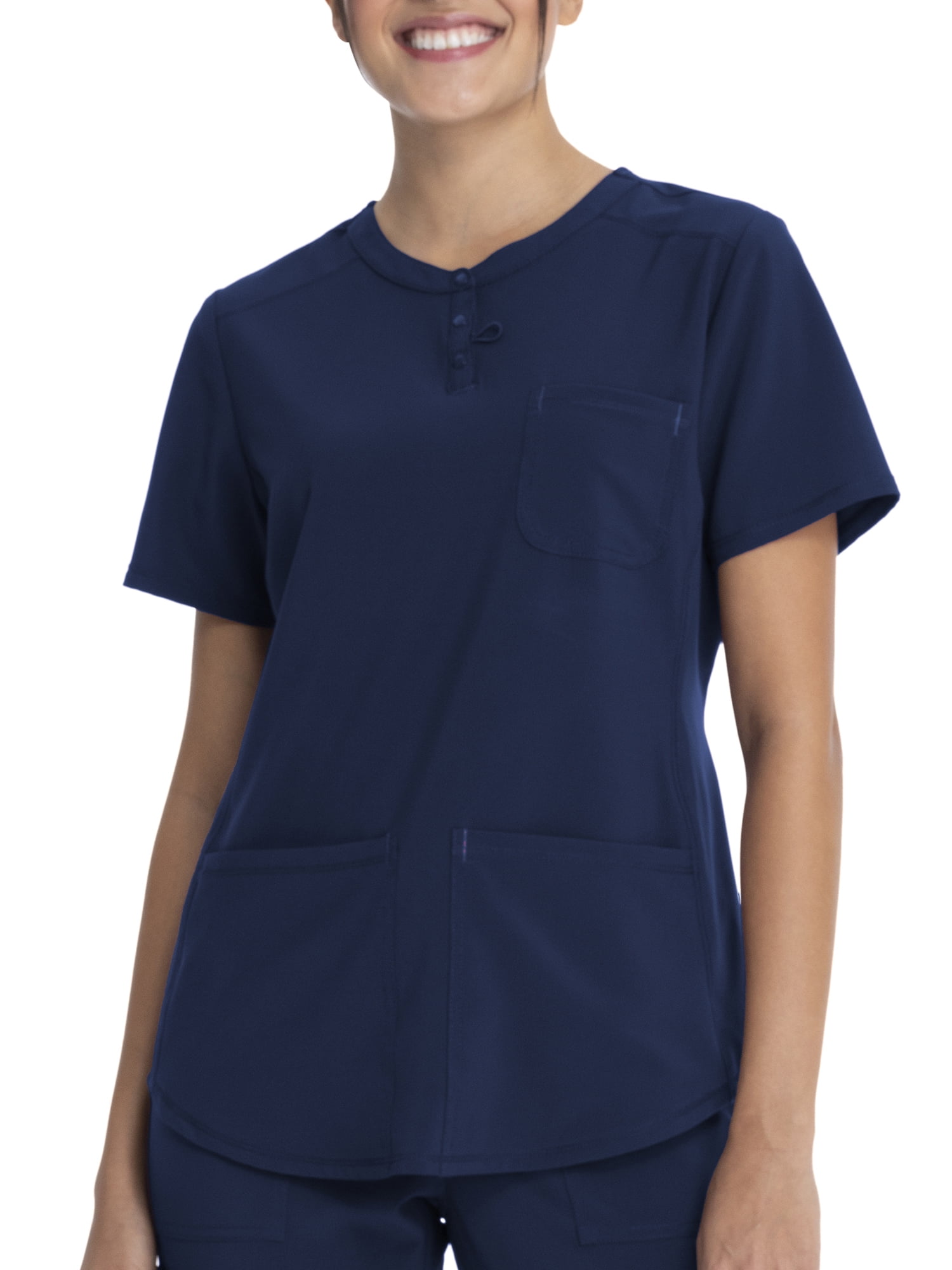 Scrubstar Women's Supreme Stretch Antimicrobial VNeck Placket Scrub