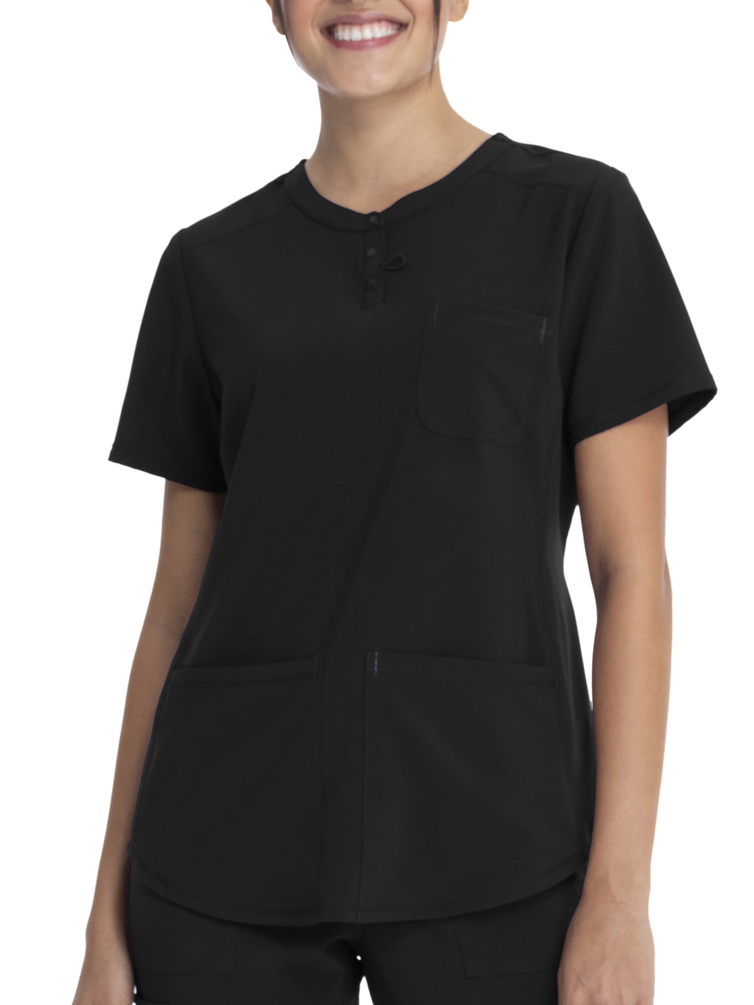 Scrubstar Women's Supreme Stretch Antimicrobial V-Neck Placket Scrub Top WM01T902