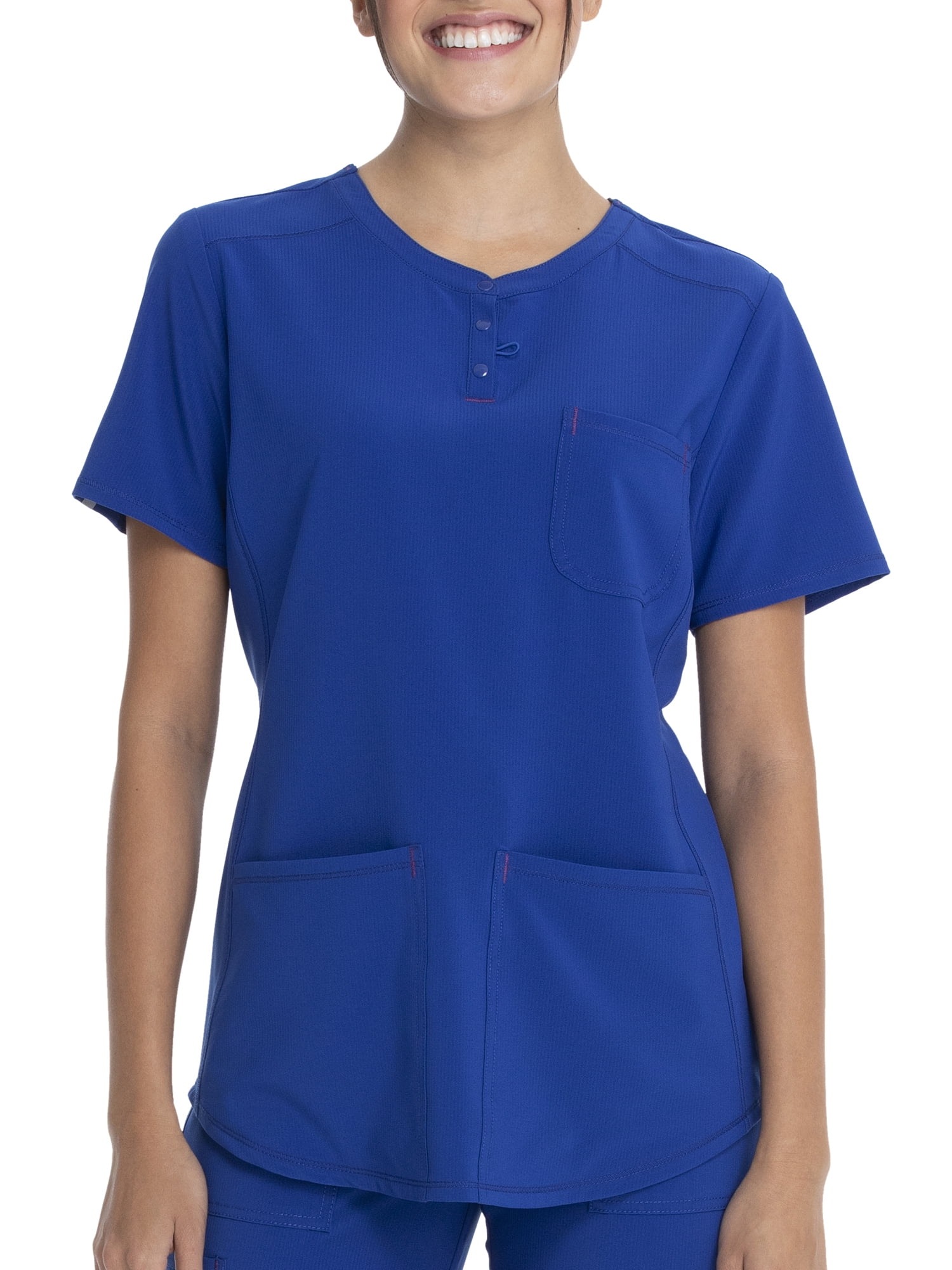 Scrubstar Women's Supreme Stretch Antimicrobial VNeck Placket Scrub