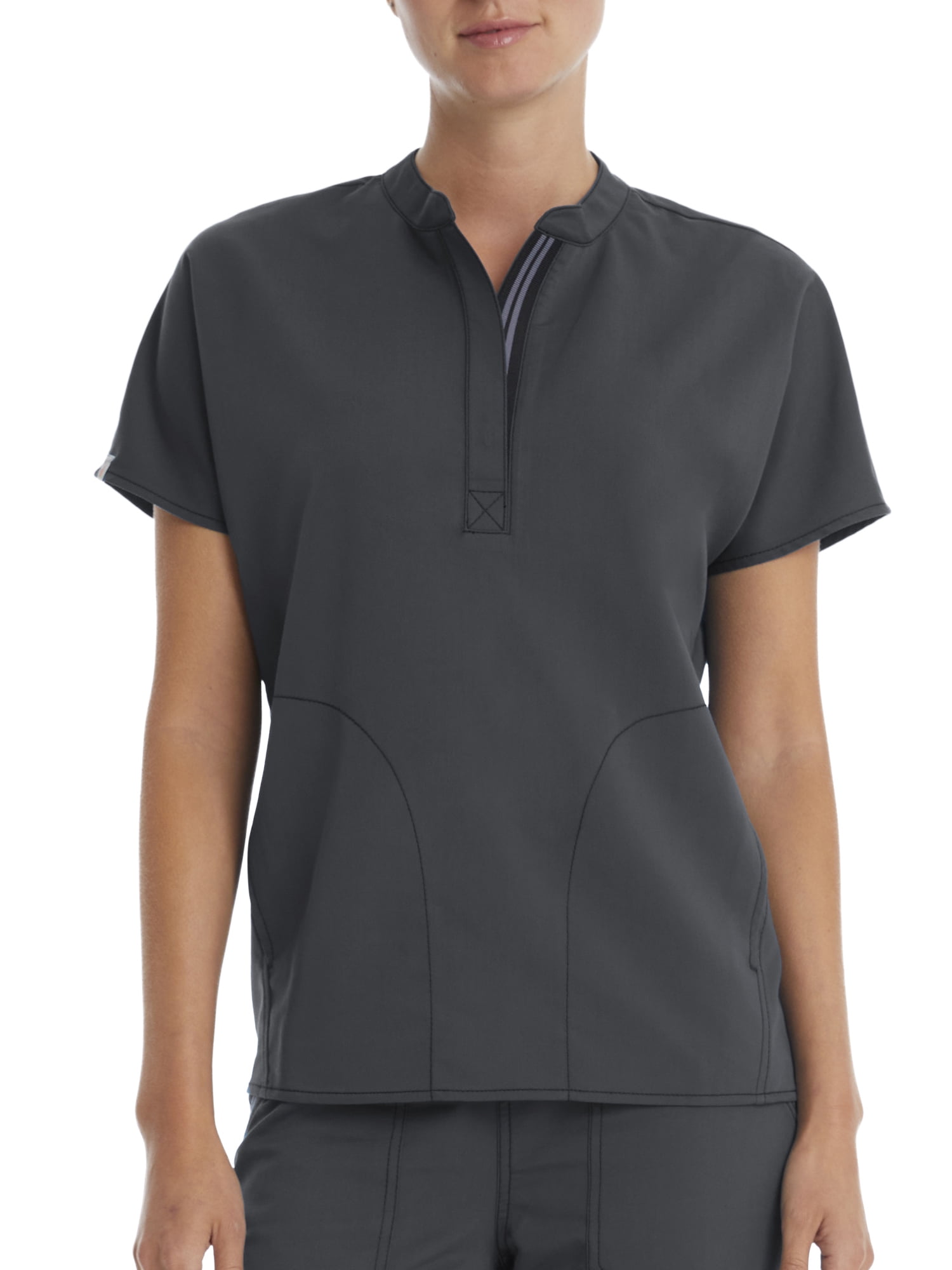 Scrubstar Women's Ultimate Mandarin Collar Stretch Twill Scrub Top