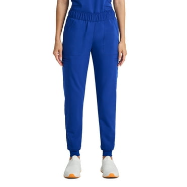 Scrubstar Women's Ultimate Petite Stretch Drawstring Jogger Cargo Scrub Pant, Sizes XS-XL