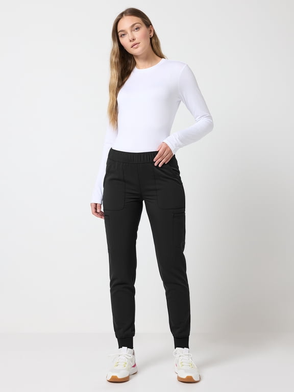Ultimate Women’s Antimicrobial Cargo Jogger Scrub Pant, Sizes XS–3XL