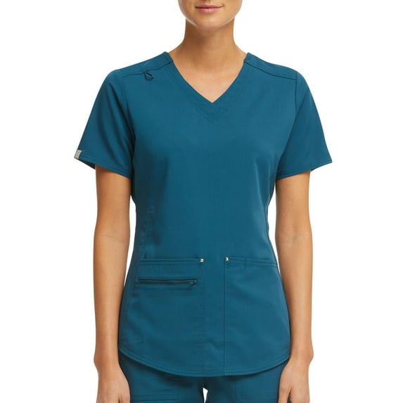 Scrubstar Women's Ultimate Stretch Twill Criss Cross V-Neck Scrub Top WM12T900A