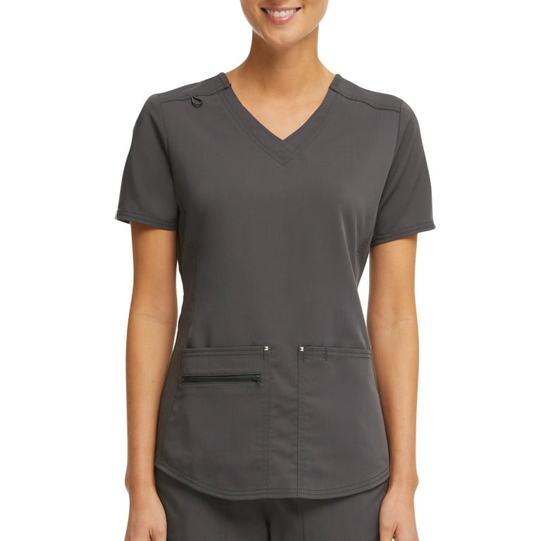 Scrubstar Women's Ultimate Stretch Twill Criss Cross V-Neck Scrub Top WM12T900A