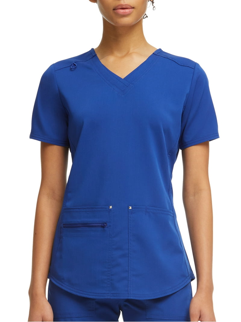 Scrubstar Women's Ultimate Stretch Twill Criss Cross V-Neck