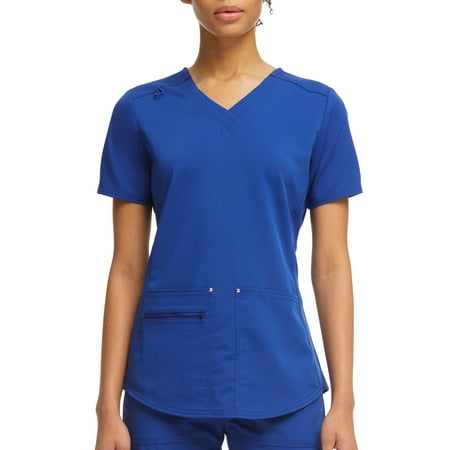 Scrubstar Women's Ultimate Stretch Twill Criss Cross V-Neck Scrub Top WM12T900A