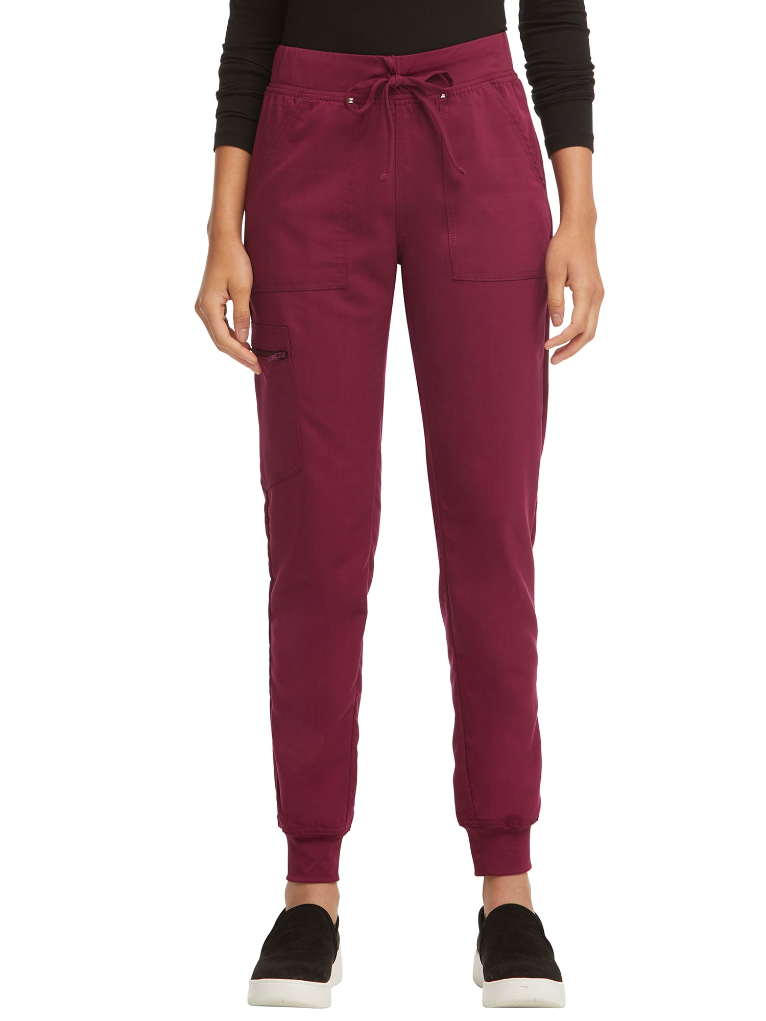 Scrubstar Women's Ultimate Stretch Twill Yoga Drawstring Cargo Jogger