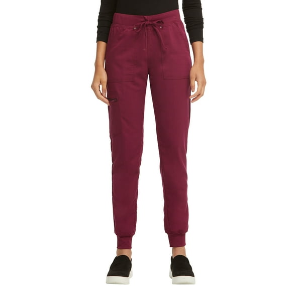 Scrubstar Women's Ultimate Stretch Twill Yoga Drawstring Cargo Jogger Scrub Pant