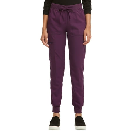 Scrubstar Women's Ultimate Stretch Twill Yoga Drawstring Cargo Jogger Scrub Pant