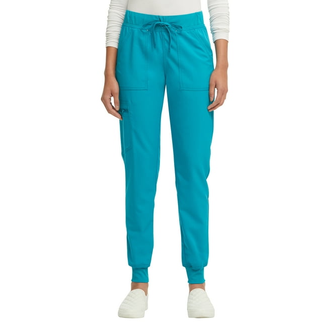 Scrubstar Women's Ultimate Stretch Twill Yoga Drawstring Cargo Jogger