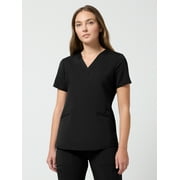 SCRUBSTAR Women's Ultimate Stretch V-Neck Scrub Top, Sizes XS-3XL
