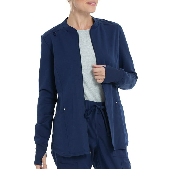 Shop Scrubstar Women's Ultimate Zip Front Stretch Twill Scrub Jacket
