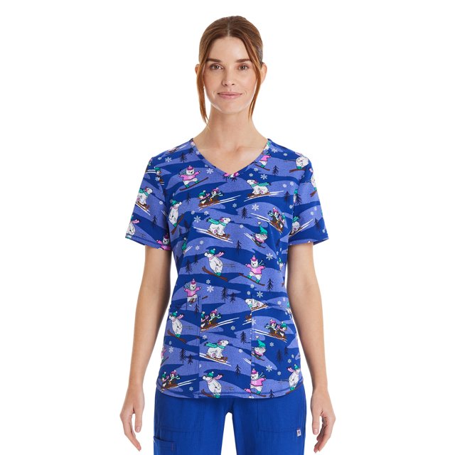 Scrubstar Women's Winter Chillin Scrub Top, Sizes S3X