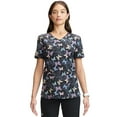 thumbnail image 1 of Scrubstar Women's and Women’s Plus Butterfly Print V-Neck Scrub Top, Sizes S-3XL, 1 of 7