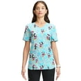thumbnail image 1 of Scrubstar Women's and Women’s Plus Mickey and Minnie Print V-Neck Scrub Top, Sizes S-3XL, 1 of 7
