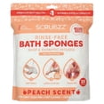 thumbnail image 1 of Scrubzz Rinse Free Bath Sponge, No Rinse Bath Wipes, Peach - 25 Count - 1 Pack, 1 of 7