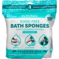 thumbnail image 1 of Scrubzz Bath Sponge, No Rinse Bath Wipes, Sensitive Skin 25 Count, 1 of 7