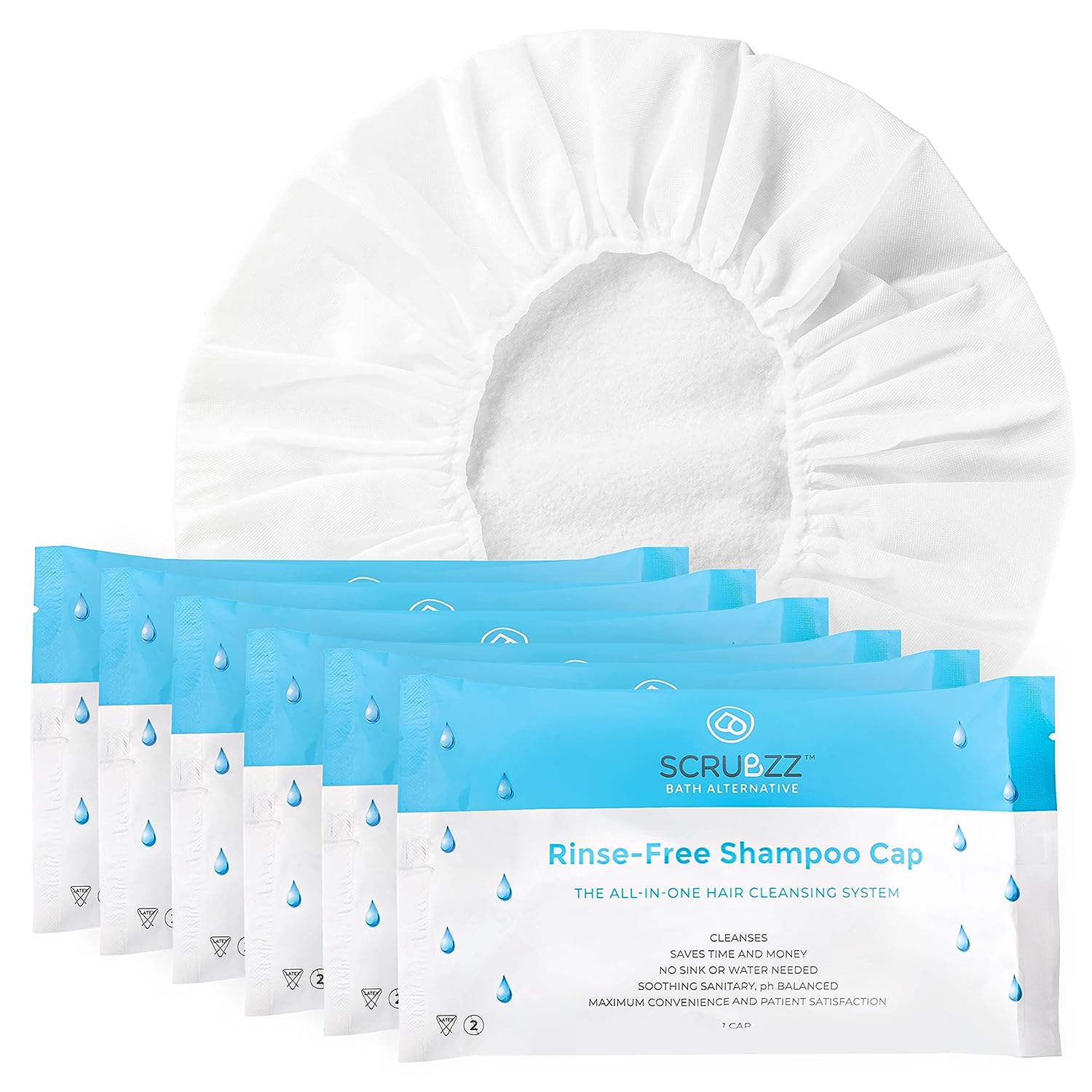 New Road Health Supply Rinse Free Shampoo Cap, Shampoo and Condition