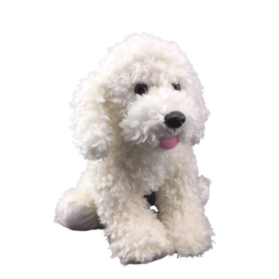 Scruffles the Dog 8 Inch Plush, Realistic Canine Figure, Soft Pet Companion