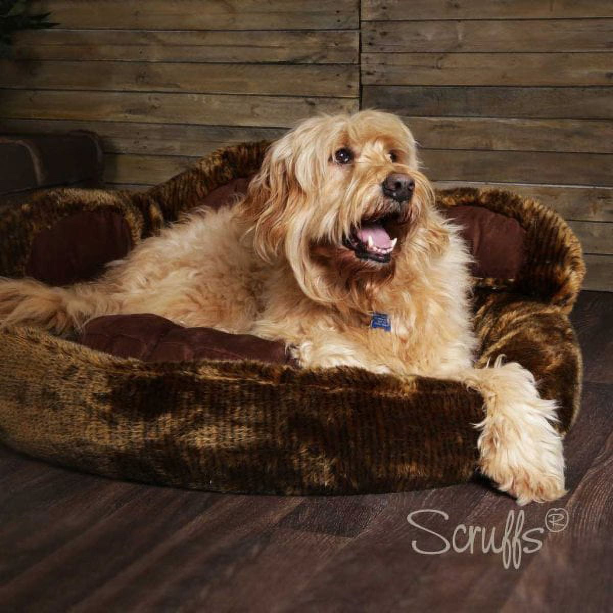 Scruffs® Cub Bear Pet Bed, Perfect for Cats and Dogs, Plush Faux Fur w