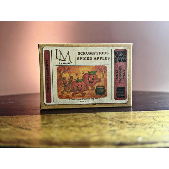 Soy Wax Melt: Scrumptious Spiced Apples | Warm Spicy Aroma | Le Maire