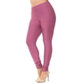 thumbnail image 1 of Scrunch Butt High Waisted Leggings - Plus Size - 1XL 2XL 3XL Rose (Mauve) 2XL/3XL, 1 of 1