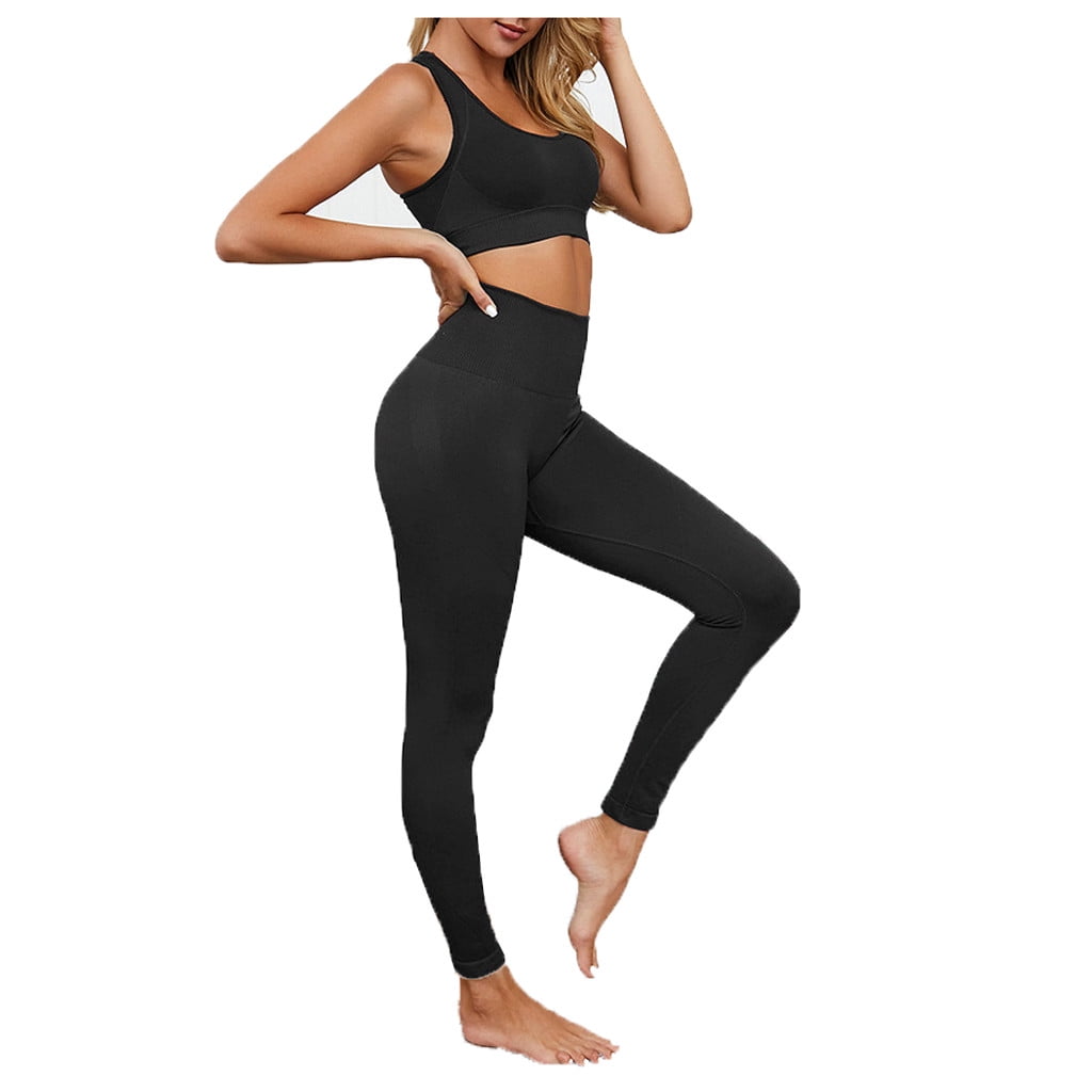 YUNOGA Women's Contour Seamless Ribbed Workout Leggings High Waisted Butt  Lifting Compression Yoga Athletic Pants, 01# Black, X-Small : :  Clothing, Shoes & Accessories