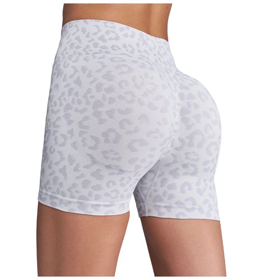 Scrunch Butt Lifting Shorts for Women V Back Seamless 5" High Waist Workout Gym Compression Spandex Impact Shorts
