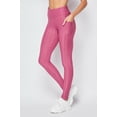 thumbnail image 1 of Scrunch Butt Textured High Waisted Leggings - Plus Size - 1XL 2XL 3XL with Pockets Rose (Mauve) 2XL/3XL, 1 of 1