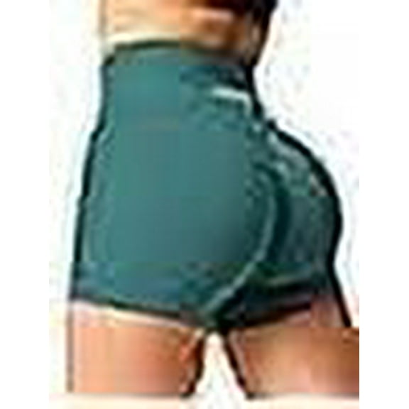 Scrunch Butt Workout Shorts Women 3.5" Seamless V Cross Waist Sport Gym Amplify Shorts