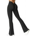 thumbnail image 1 of Scrunch Flare Leggings Daze V Back Butt Lifting Wide Leg High Waist 31.5" Gym Workout Yoga Pants, 1 of 6