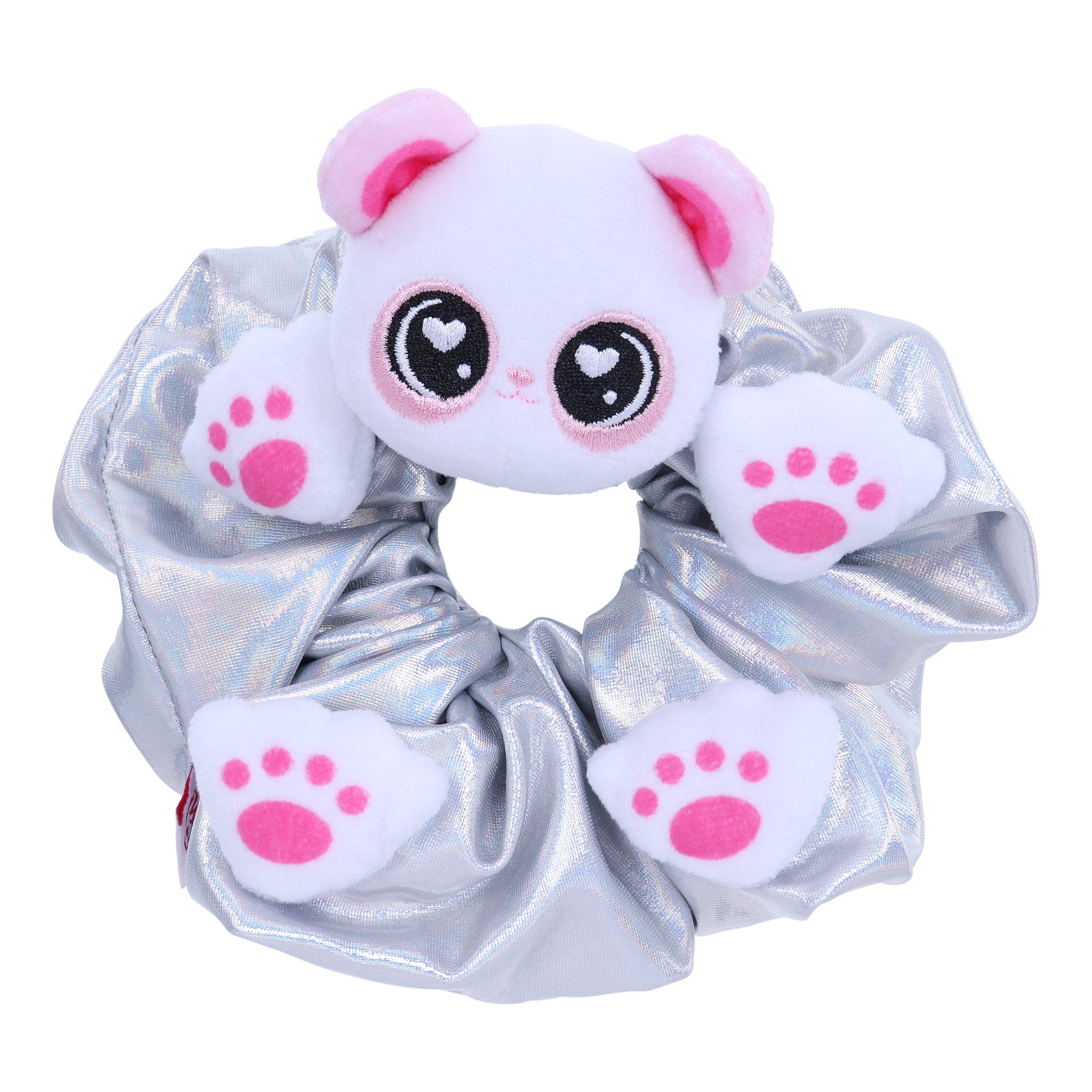 ScrunchMiez Giantz 6 Panda Shimmer Hair Scrunchie - Walmart.com