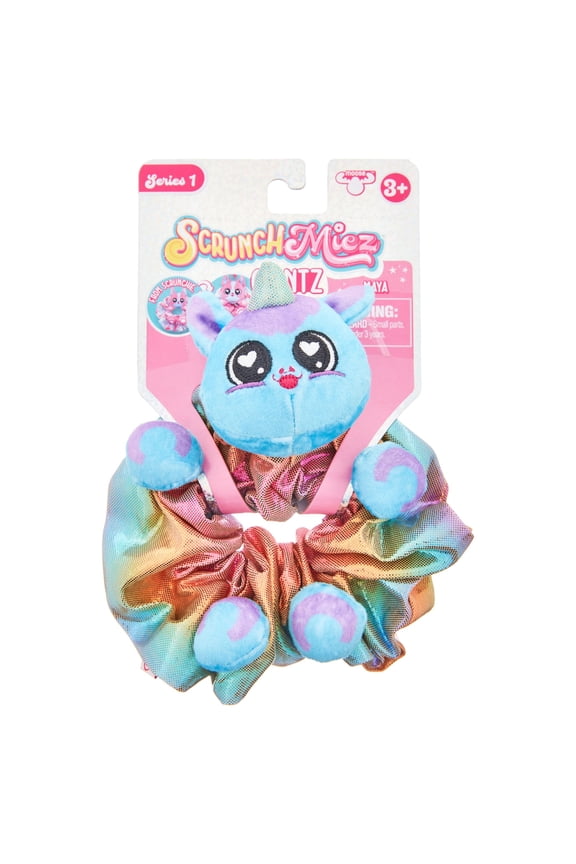 Giantz - Unicorn 6" Scrunchie - Transforms From Hair Scrunchie to Plush Friend & Backpack clip!