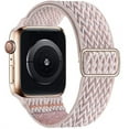 thumbnail image 1 of Scrunchie Bands for Apple Watch Bands 40mm 38mm 41mm 42mm 44mm 45mm, Adjustable Braided Elastic Stretchy Nylon Solo Loop Women Men Wristbands Straps for iWatch Series Ultra 3 4 5 SE 6 7 8, 1 of 9