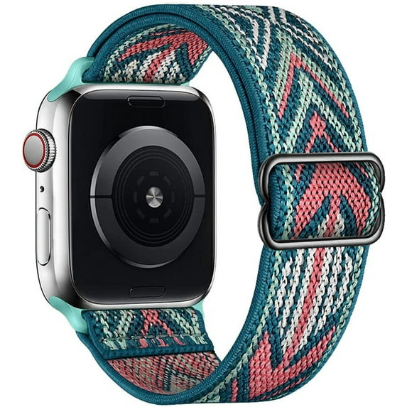 Scrunchie Bands Compatible with Apple Watch Bands 40mm 38mm 41mm 42mm 44mm 45mm 49mm, Adjustable Braided Elastic Stretchy Nylon Solo Loop Women Men Wristbands for iWatch Series Ultra 9 3 4 5 SE 6 7 8