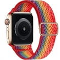 thumbnail image 1 of Scrunchie Bands Compatible with Apple Watch Bands 40mm 38mm 41mm 42mm 44mm 45mm 49mm, Adjustable Braided Elastic Stretchy Nylon Solo Loop Women Men Wristbands for iWatch Series Ultra 9 3 4 5 SE 6 7 8, 1 of 9