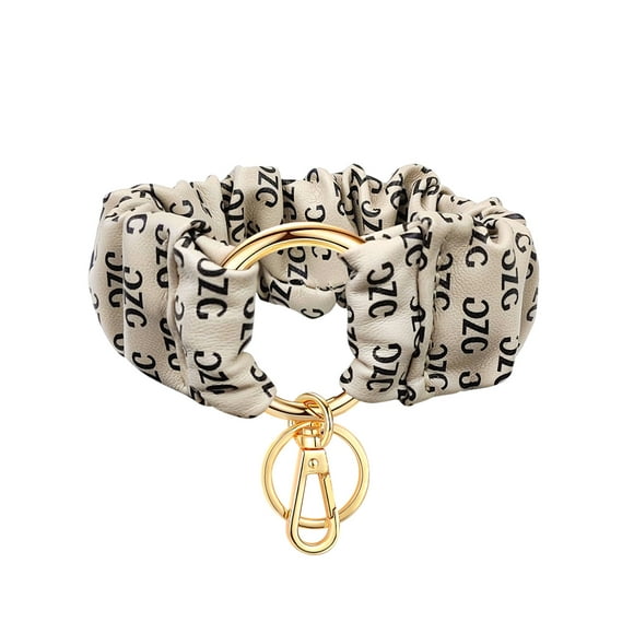 Scrunchie Keychain Wristlet, 1pcs Scrunchie Wrist Keychain Bracelet/Scrunchie Wristlet Bracelet Keychain/Stretchy Wrist Keychai, Scrunchie Wristlet Keychain for Women Kids Gifts