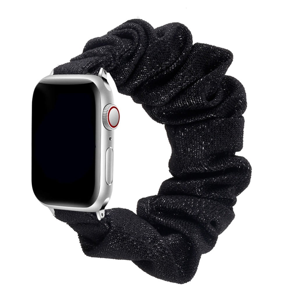 Black Scrunchie Apple Watch Wristband Bracelet Amazon.com: Tomcrazy Scrunchie Elastic Watchband for Apple  main image 2