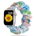 thumbnail image 1 of Scrunchie Strap For Apple watch band 40mm 44mm 42mm 38mm 42 mm Elastic Nylon bracelet Solo Loop band iWatch 5 4 3 se 6 7 41 45mm - Butterfly blue, 1 of 10