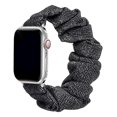 thumbnail image 1 of Scrunchie Strap For Apple watch band 40mm 44mm 42mm 38mm 42 mm Elastic Nylon bracelet Solo Loop band iWatch 5 4 3 se 6 7 41 45mm - silver gold, 1 of 10