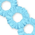 thumbnail image 1 of Scrunchies Cotton Knit Jumbo Size 3-Pack Ponytail Holder Made in USA Scrunchie King Blue Light, 1 of 6