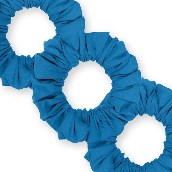 Scrunchies Cotton Knit Jumbo Size 3-Pack Ponytail Holder Made in USA Scrunchie King Turquoise