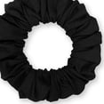 thumbnail image 1 of Scrunchies Cotton Knit Jumbo Size Ponytail Holder Made in USA Scrunchie King Black, 1 of 6