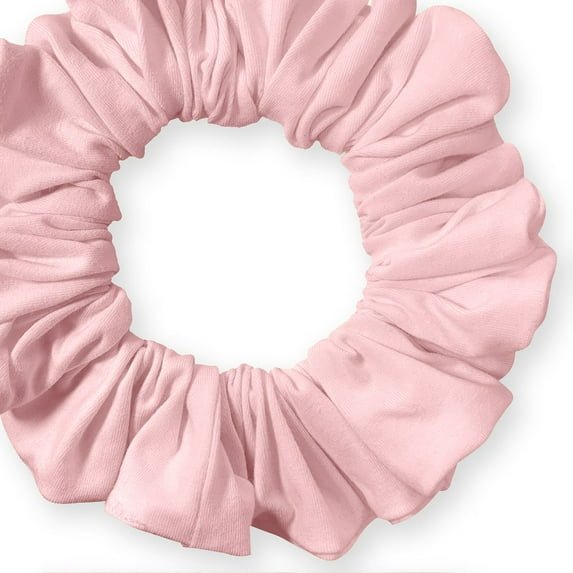 Scrunchies Cotton Knit Jumbo Size Ponytail Holder Made in USA Scrunchie King Blush